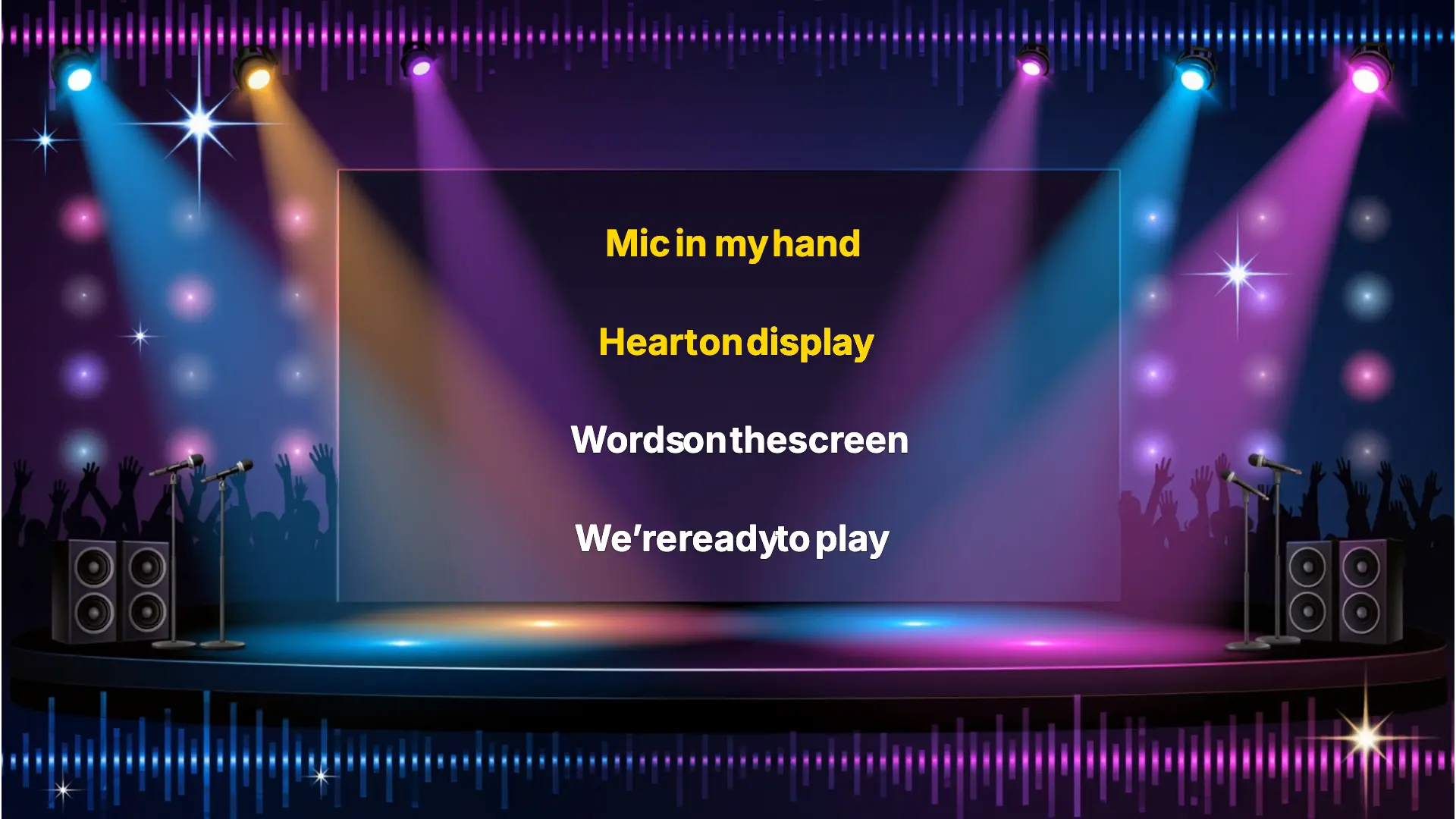 Classic multi-line karaoke display mode