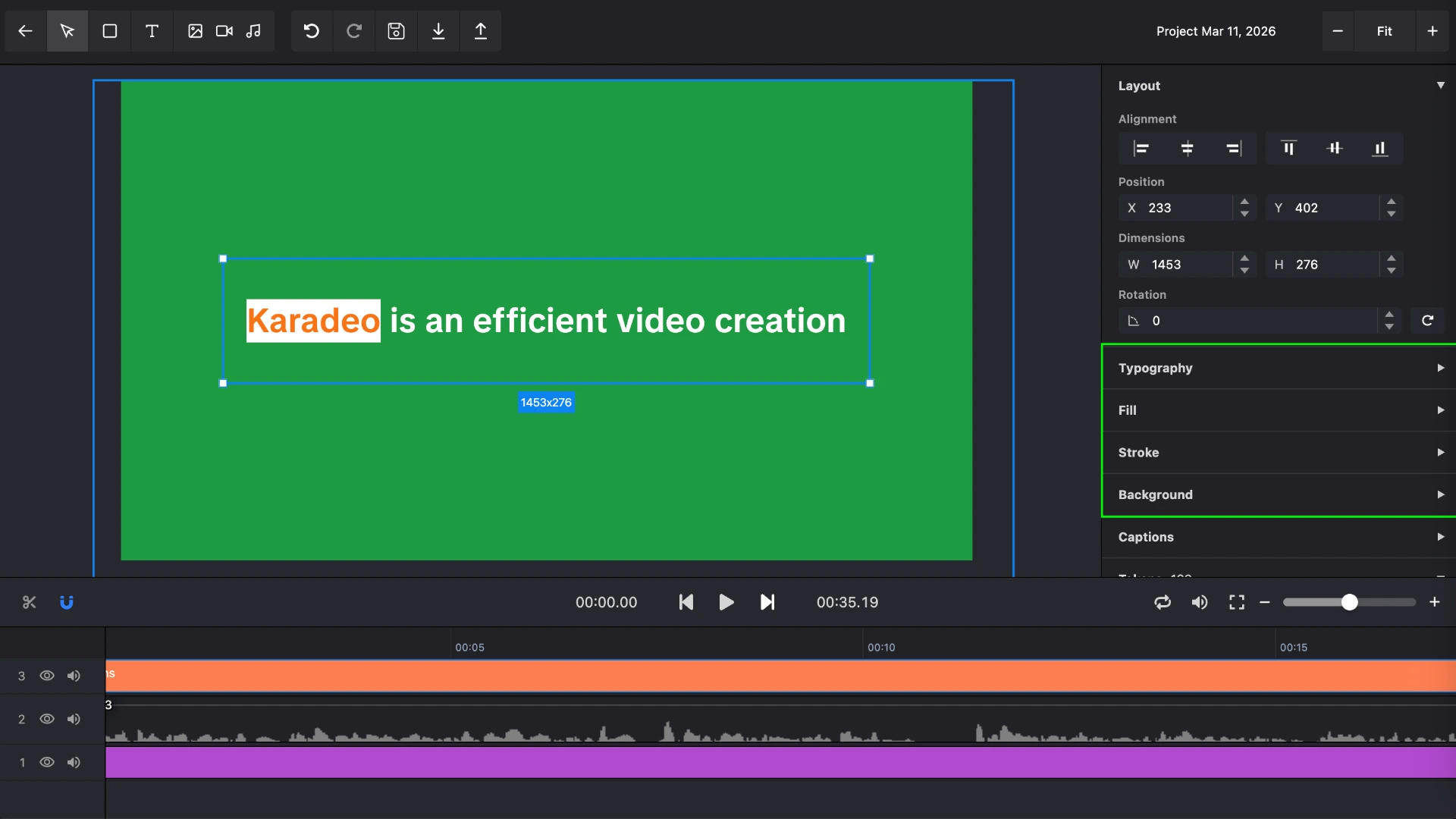 Style your karaoke captions with custom colors and fonts in Karadeo Caption Maker