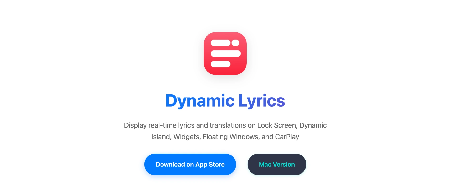 DynamicLyrics on CarPlay