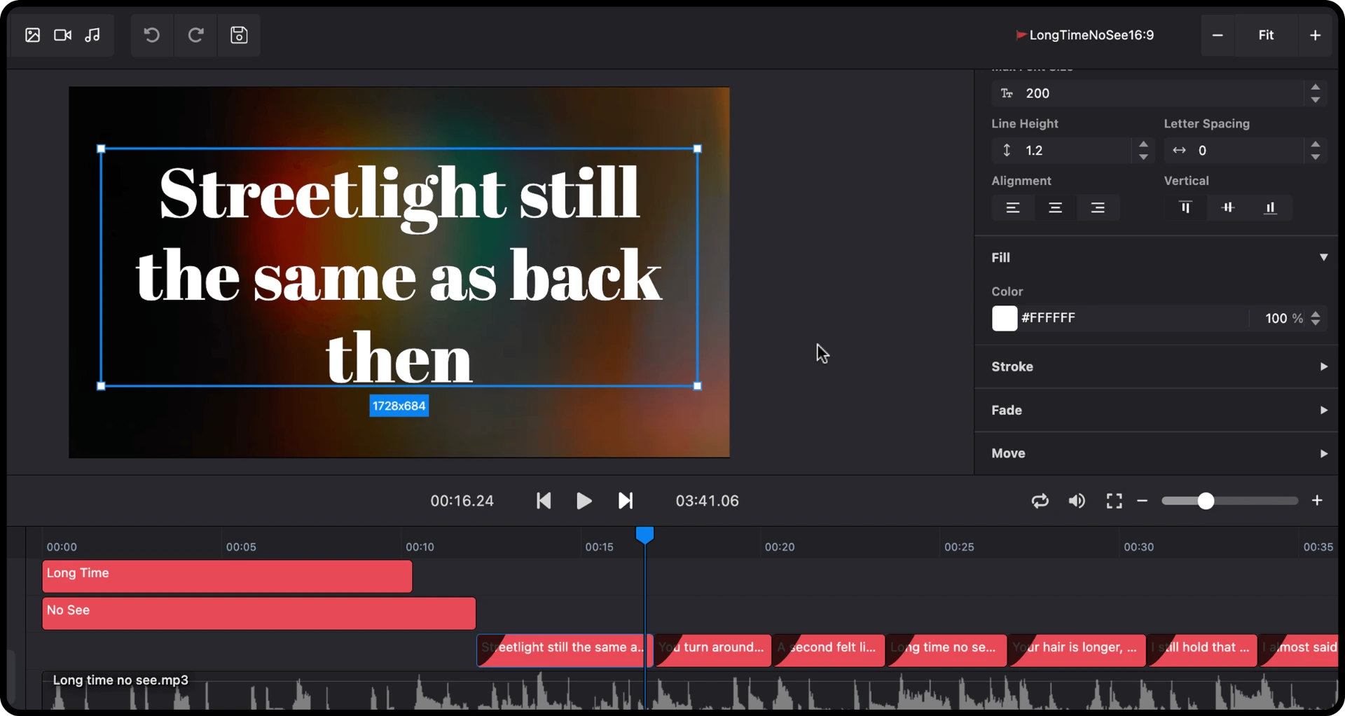 Karaoke Video Editor
